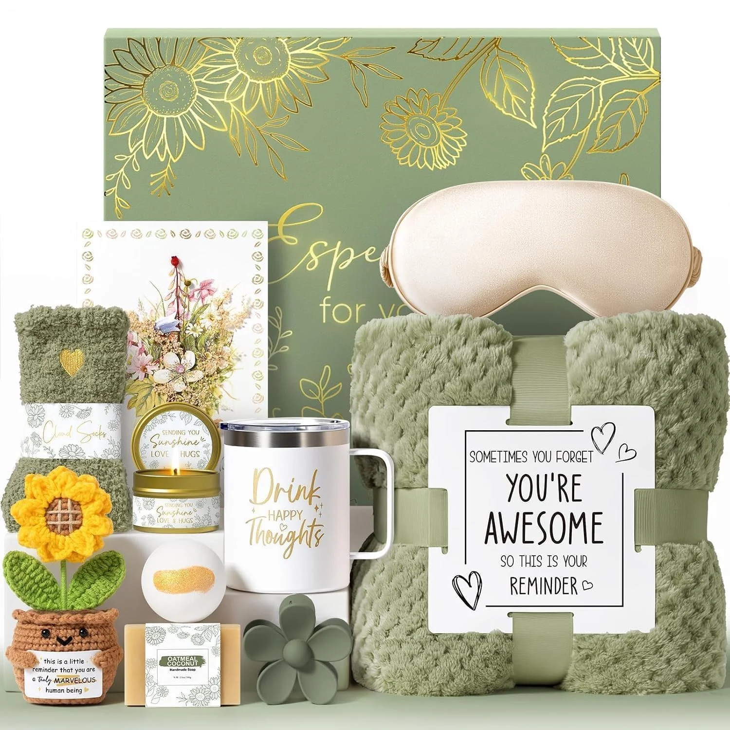 Nook Birthday Gifts for Women Get Well Soon Spa Gift Baskets Self Care Package - Image 2