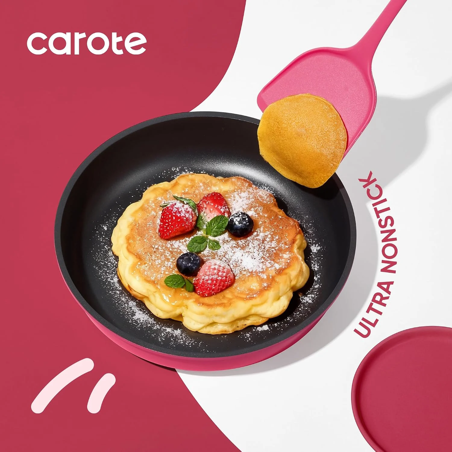 Nook CAROTE 15pcs Pots and Pans Set Non Stick, Cookware Set Detachable Handle - Image 3