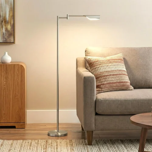 Alternative view of Nook Leaf Pharmacy LED Reading Lamp, Dimmable Floor Lamp with Easy Rotation over Chair or Desk for Living Rooms & Offices, Adjustable Standing Tall Lamp