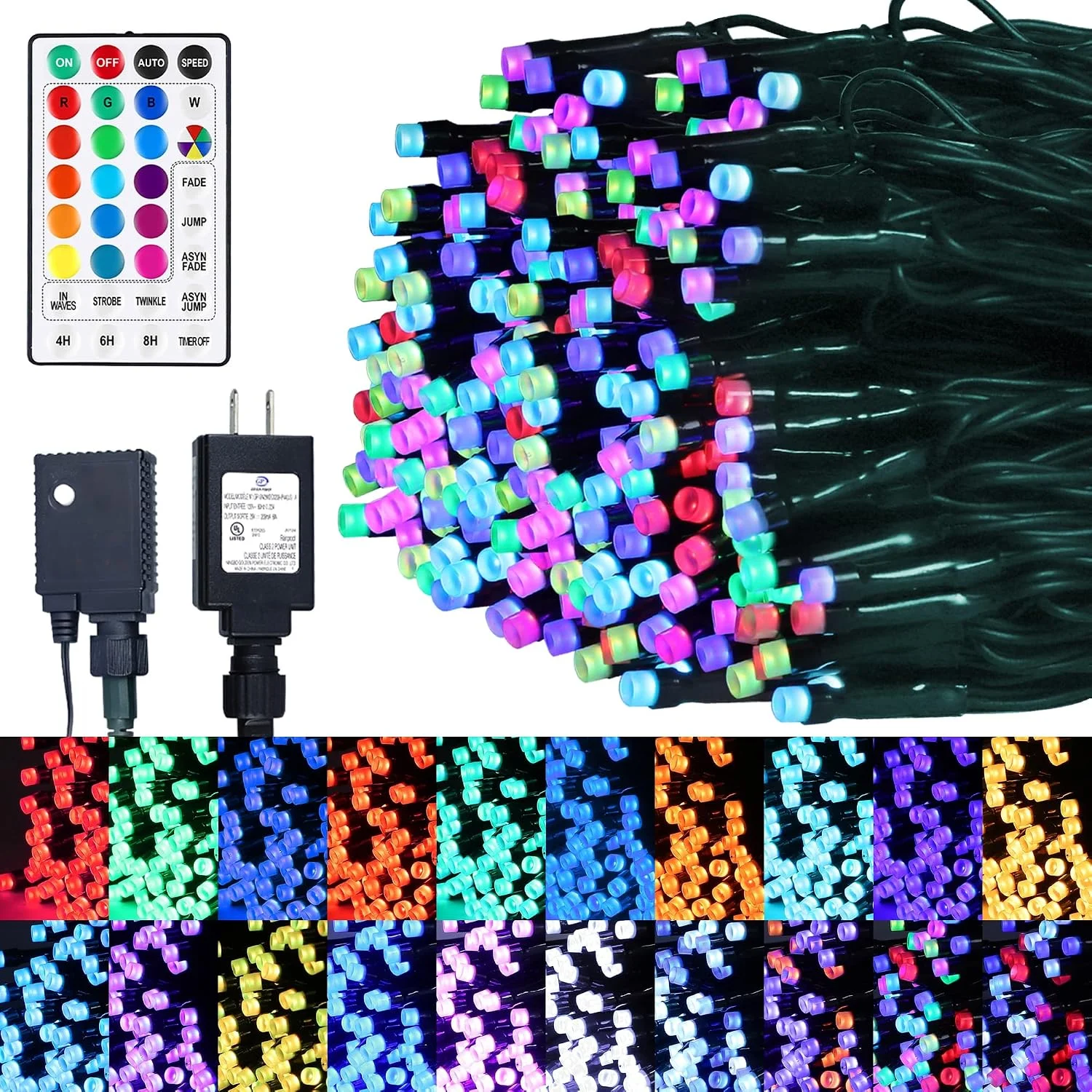 Nook 500 LED Halloween Lights Outdoor,164 FT Twinkle Lights Waterproof - Image 4