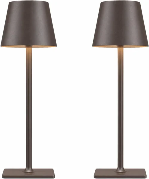 Nook 4 Pack Gold Rechargeable Led Cordless Table Lamps