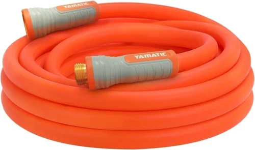 Alternative view of Flexible Garden Hose 5/8 x 75ft, 360° Swivel Handle, Burst 600 PSI, 75 Foot Heavy Duty Water Hose for