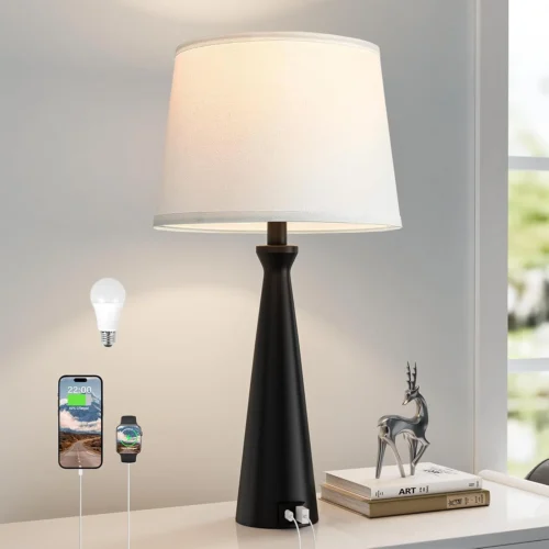 Alternative view of Nook Modern Table Lamp Set of 2, Dimmable, Bulb Included