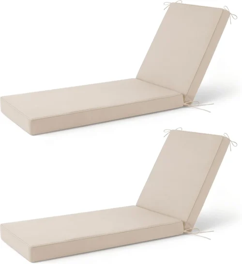 Alternative view of Chaise Lounge Cushions Outdoor, 72x 21x 3 Inch Waterproof & Fade-Resistant Lounge Chair Cushion