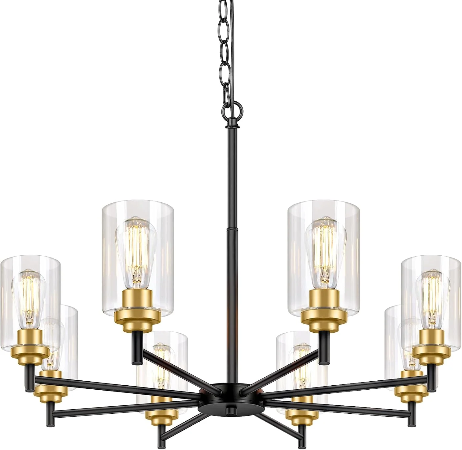 Nook 33.5'' Dia 8-Light Chandelier for Dining Room Kitchen Island - Image 5