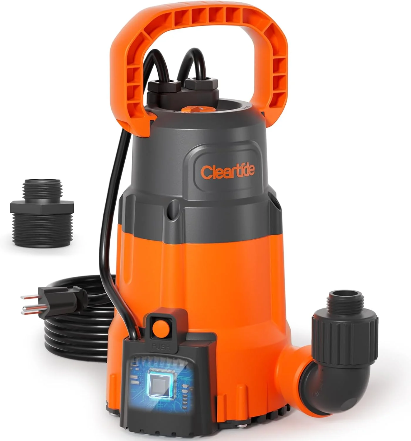 Nook 1/3 HP Submersible Utility Pump, 2790 GPH High Flow, Portable Sump Pump with Auto Water Sensor - Image 3