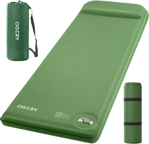 Alternative view of Nook Self-Inflating Sleeping Pad with Built-in Foot Pump, 3 Memory Camping Mattress Pad, Quiet & 9.5 R-Value Insulated