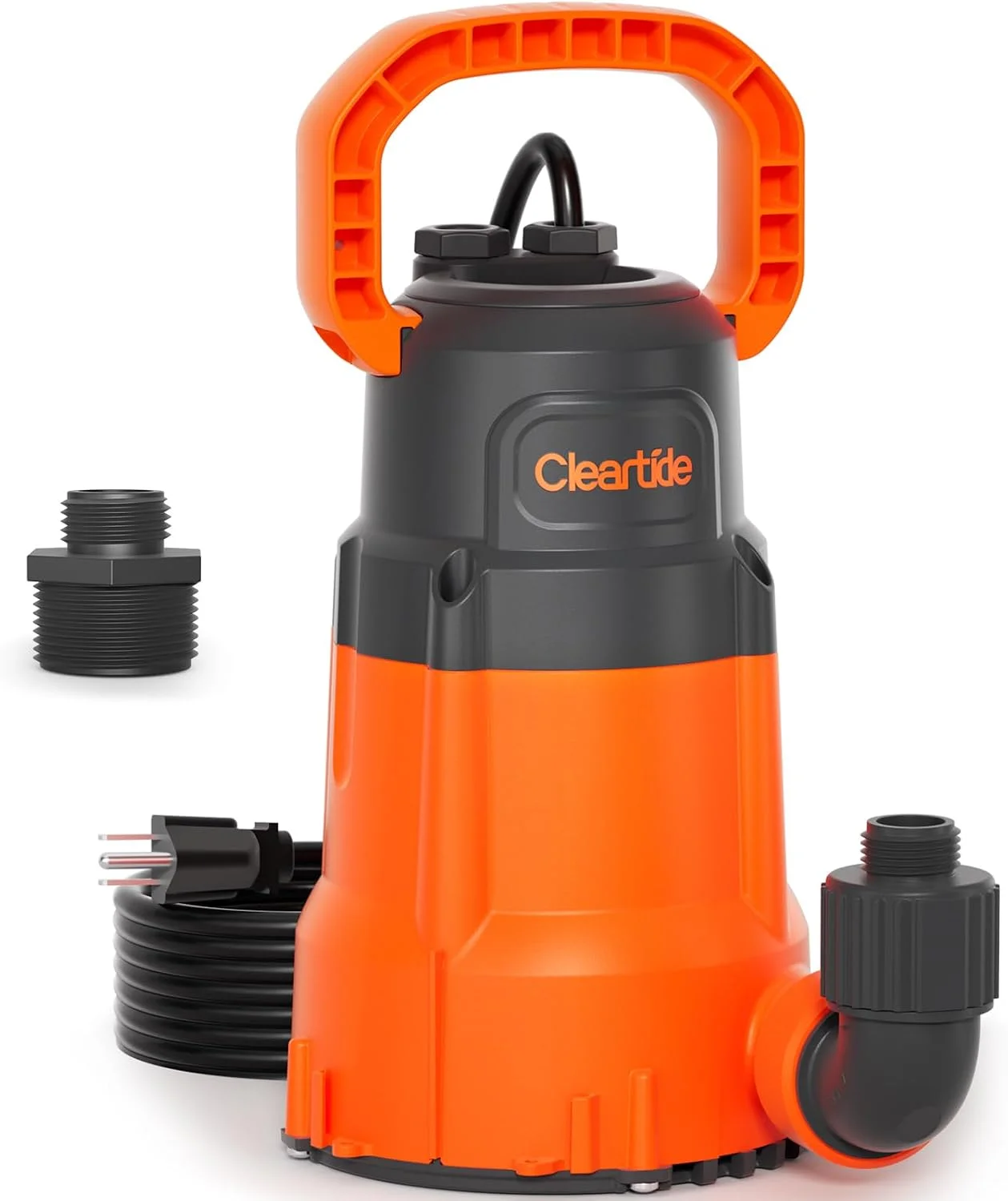 Nook 1/3 HP Submersible Utility Pump, 2790 GPH High Flow, Portable Sump Pump with Auto Water Sensor - Image 2