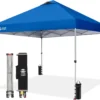 Nook SHADES 10x10 Pop Up Canopy, Patented CenterLok One Push Tent Canopy, 8 Stakes, 4 Ropes (10x10