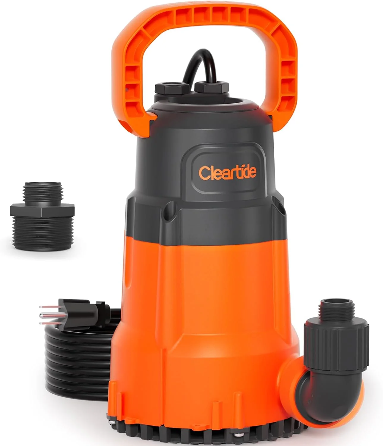 Nook 1/3 HP Submersible Utility Pump, 2790 GPH High Flow, Portable Sump Pump with Auto Water Sensor