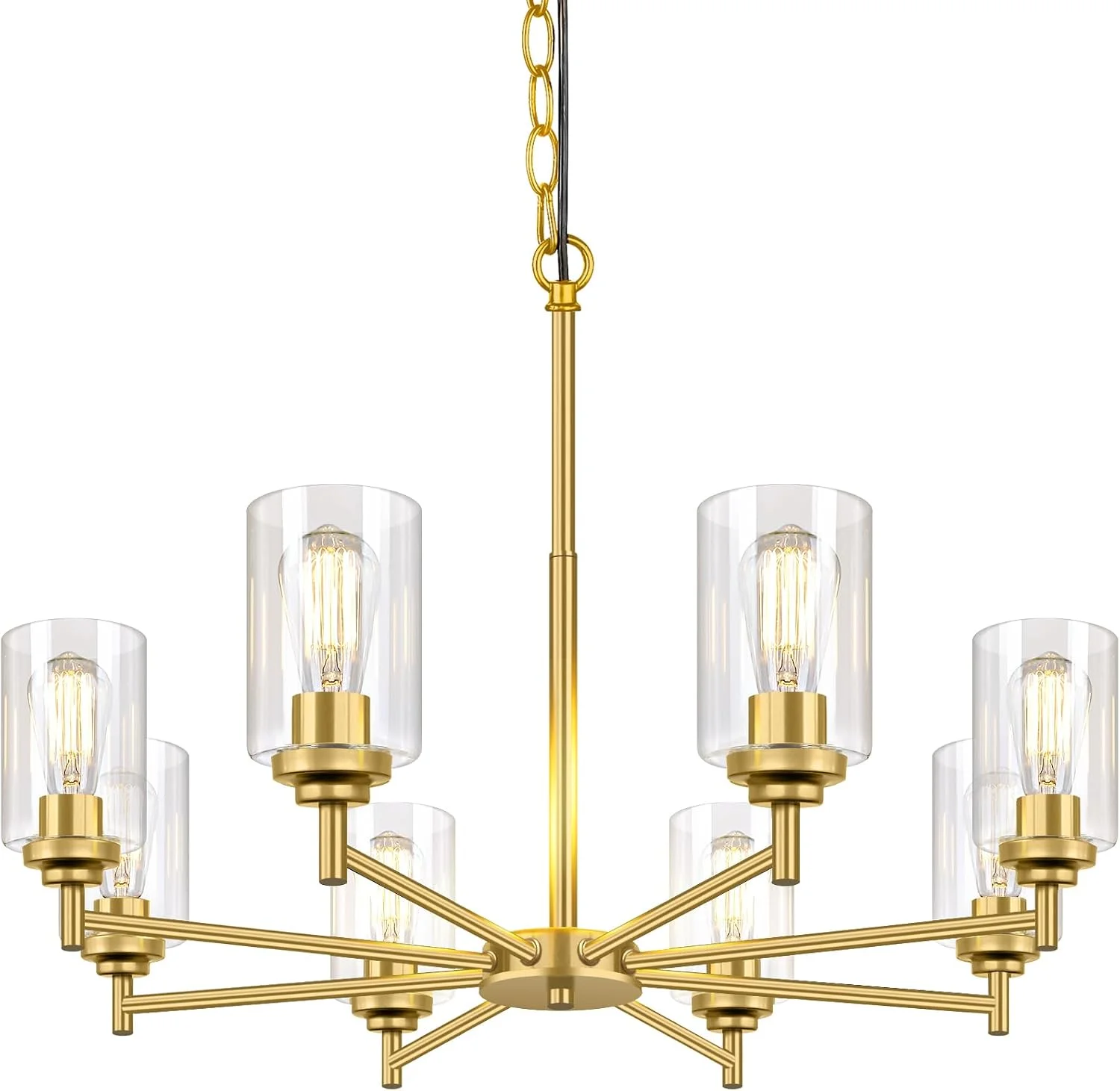 Nook 33.5'' Dia 8-Light Chandelier for Dining Room Kitchen Island - Image 7