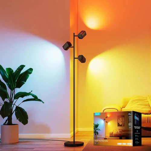 Nook Tree Floor Lamp with 3 Rotatable Lights