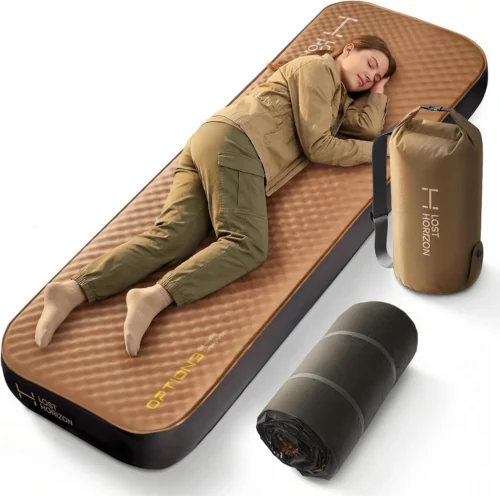 Nook Horizon Air & Foam Camping Mattress, Self-Inflating Sleeping Pad, 4.5 Thick, with Pump Sack, R13 Insulation