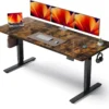 Nook Electric Standing Desk Adjustable, 60x28 Inch Sit Stand Desk with 1 Inch Thick Tabletop