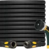 Nook Garden Hose 100 ft, Heavy Duty 100ft Non-Expandable Long Water Hose, 1/2 id x 100 Feet