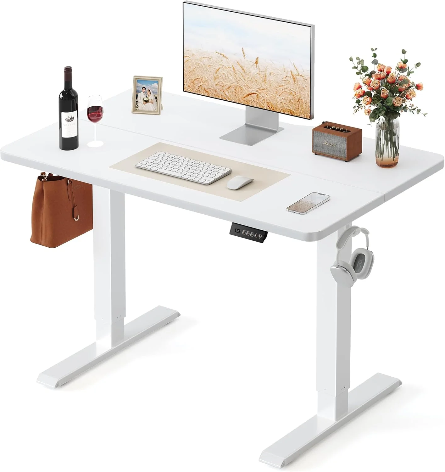 Nook Standing Desk, 48 × 24 Inches Electric Height Adjustable - Image 5