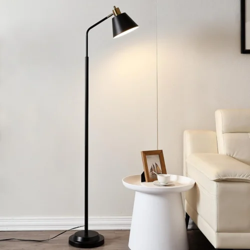 Alternative view of Nook 65.3 Floor Lamp, Adjustable Head, Bulb Included, Dual-Base Industrial Standing Lamp
