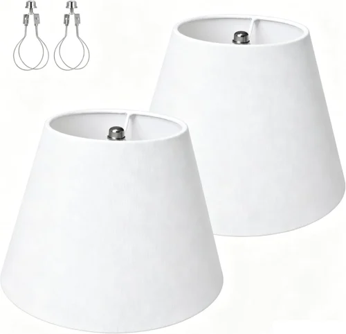 Nook Empire Beige Linen Lamp Shades Set of 2