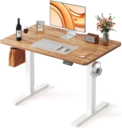 Alternative view of Nook Standing Desk, 48 × 24 Inches Electric Height Adjustable