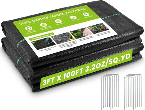 Alternative view of Nook Weed Barrier Landscape Fabric Heavy Duty, 3.2oz Woven Geotextile Fabric