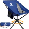 Portable Swivel Camping Chair, 8 Seconds Quick Setup Easy Carry, 3.8Lb Lightweight Folding Chairs for Hiking