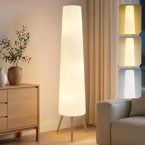 Alternative view of Nook 60 Inch Wood Floor Lamp, Bulb Included