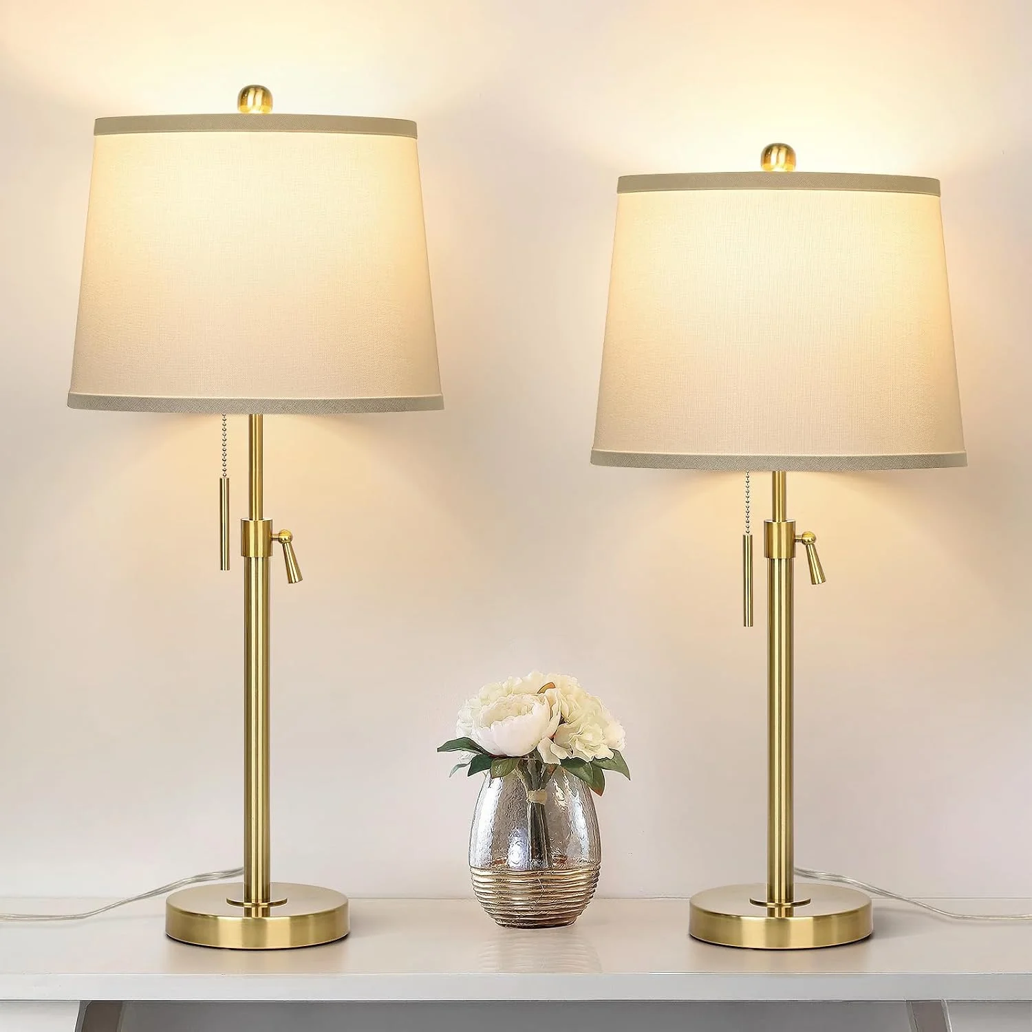 Nook Lamp Set of 2, 3-Color Temperature, Bulb Included
