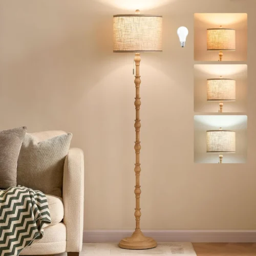 Nook 63.5'' Floor Lamp, 3-Color Temperature, Pull Chain, Bulb Included
