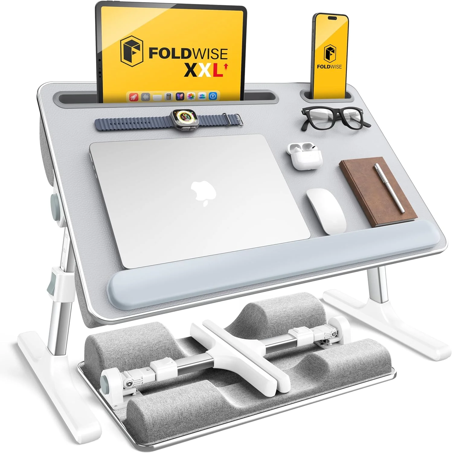 Nook 2-in-1 Lap & Bed Desk with Soft Cushions, Adjustable Height & Angle - Image 2