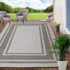 Outdoor Rugs 8'x10' Waterproof for Patios Clearance, Plastic Straw Mats for RV