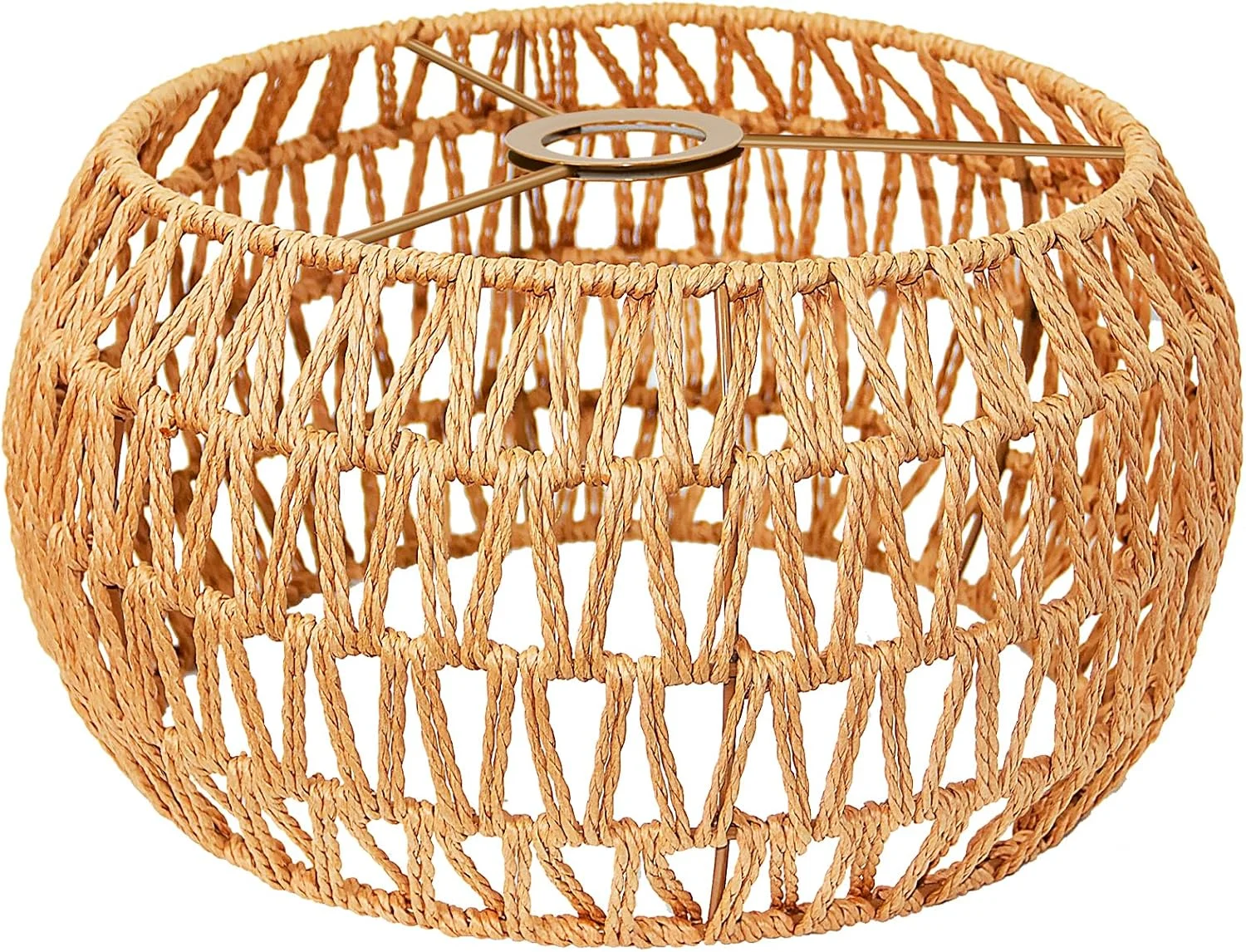 Nook Hanging Light Lamp Shades Boho Rattan Lamp Shades - Image 5