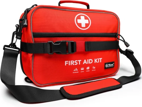 Nook First Aid Kit, Well-Organized Premium Waterproof Compact Trauma Medical Kits for Any Emergencies, Set of 430