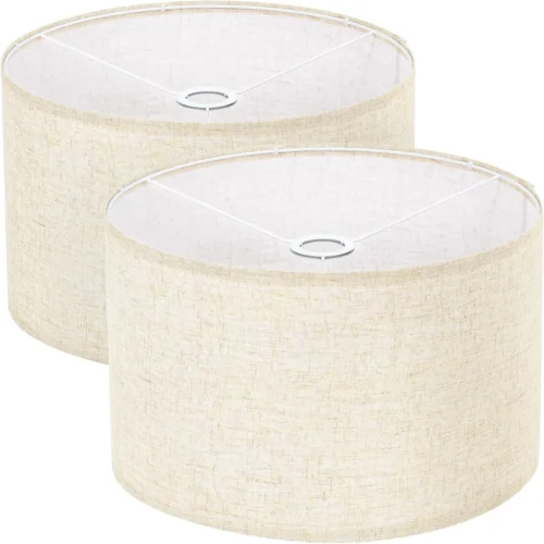 Nook Large Drum Lamp Shades Set of 2 16 Top x 16 Bottom x 10 High