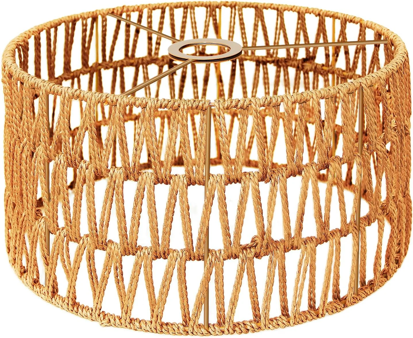 Nook Hanging Light Lamp Shades Boho Rattan Lamp Shades - Image 8